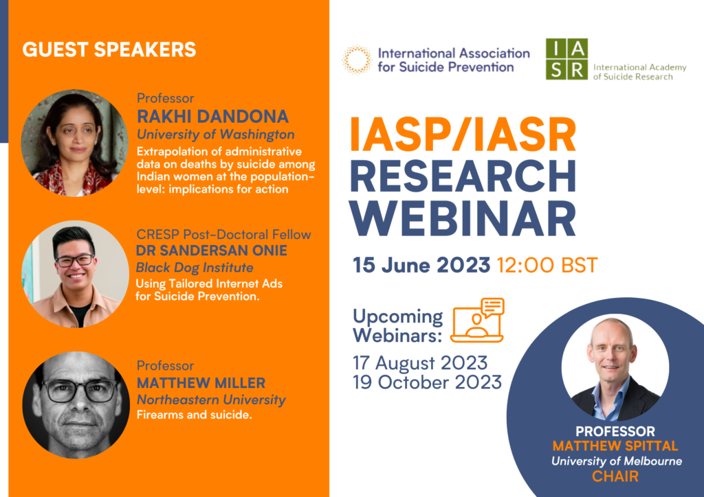 IASP/IASR webinar on June 15, 2023 International Academy of